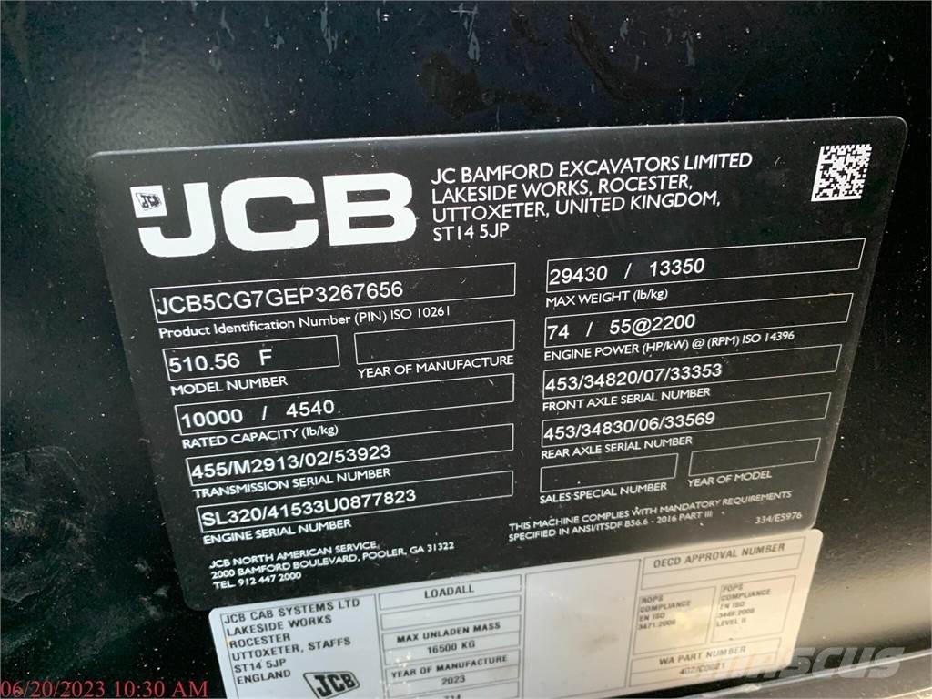JCB 510-56 Телескопични товарачи