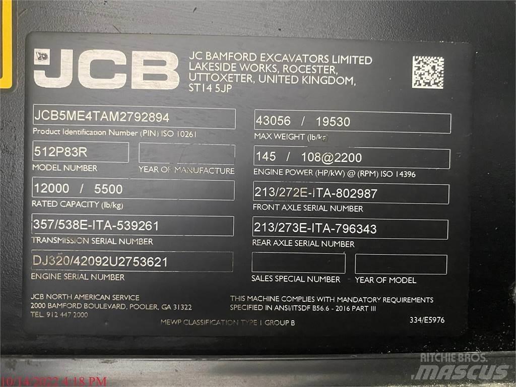 JCB 512-83R Телескопични товарачи