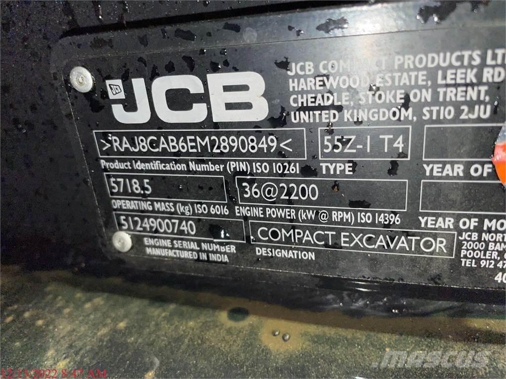 JCB 55Z-1 Мини екскаватори < 7 т