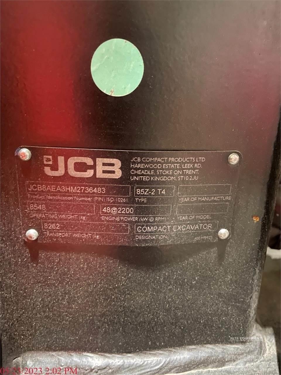 JCB 85Z-2 Верижен екскаватор