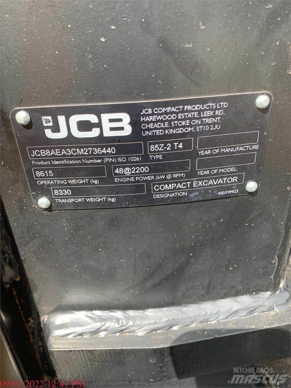JCB 85Z-2 Верижен екскаватор