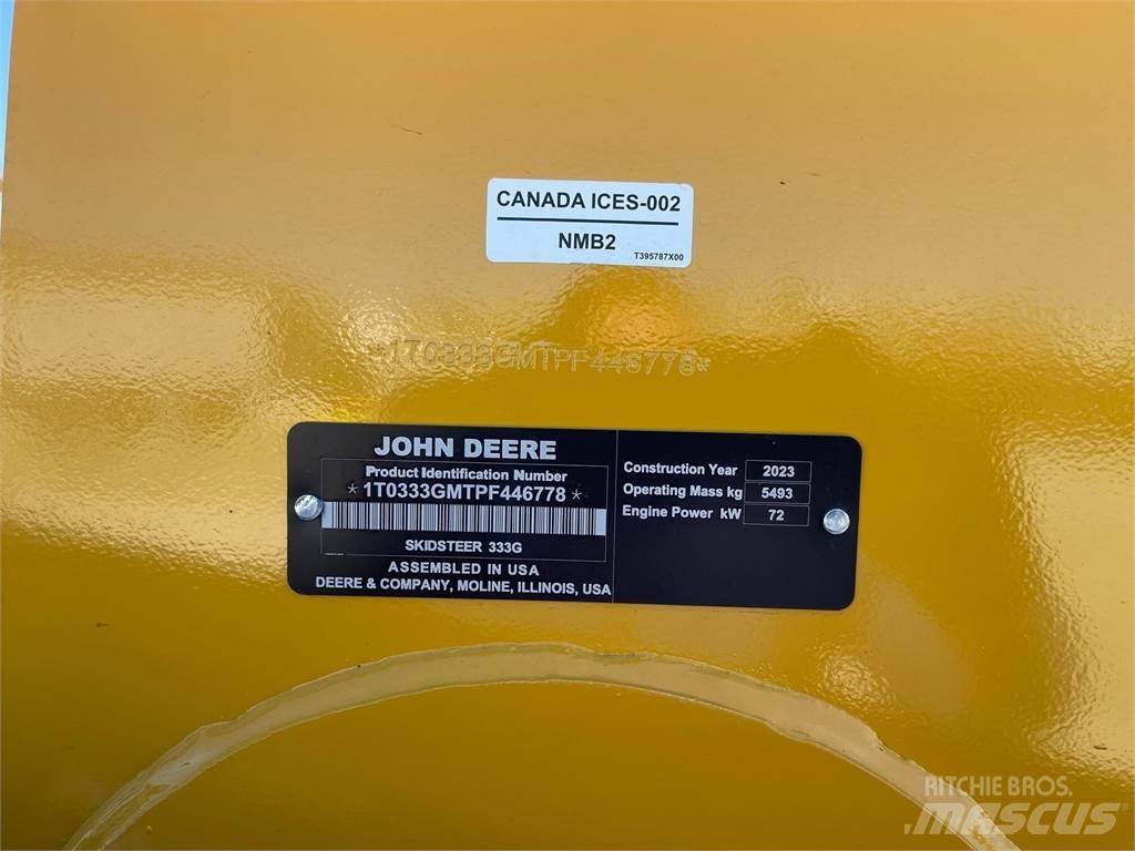 John Deere 333G Мини товарачи
