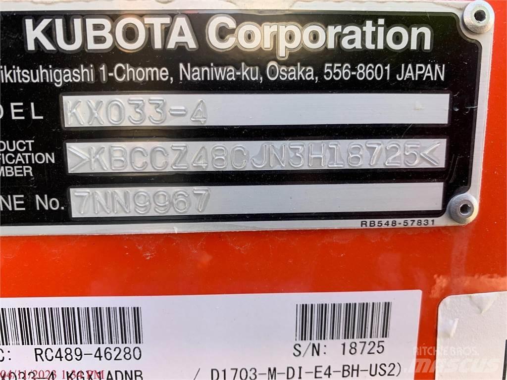 Kubota KX033-4 Мини екскаватори < 7 т