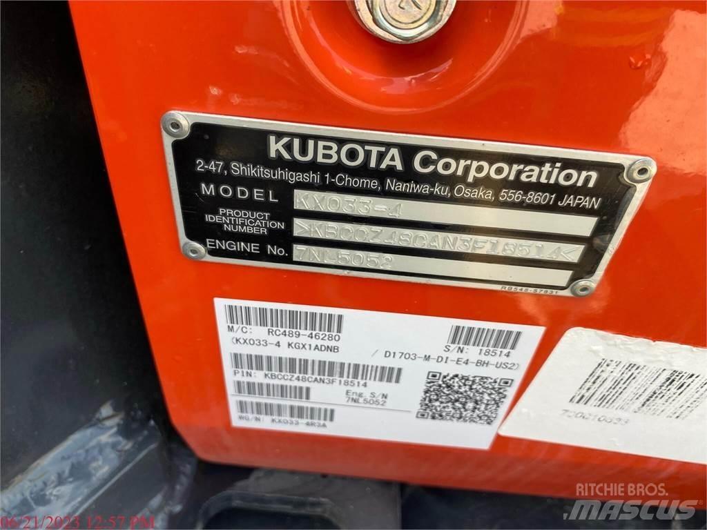 Kubota KX033-4 Мини екскаватори < 7 т