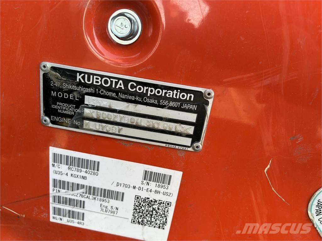Kubota U35-4 Мини екскаватори < 7 т