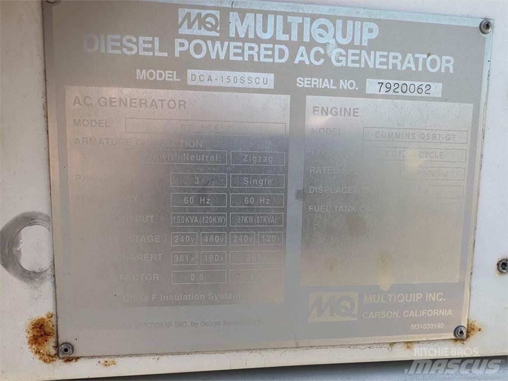 MultiQuip 150 KVA Други генератори
