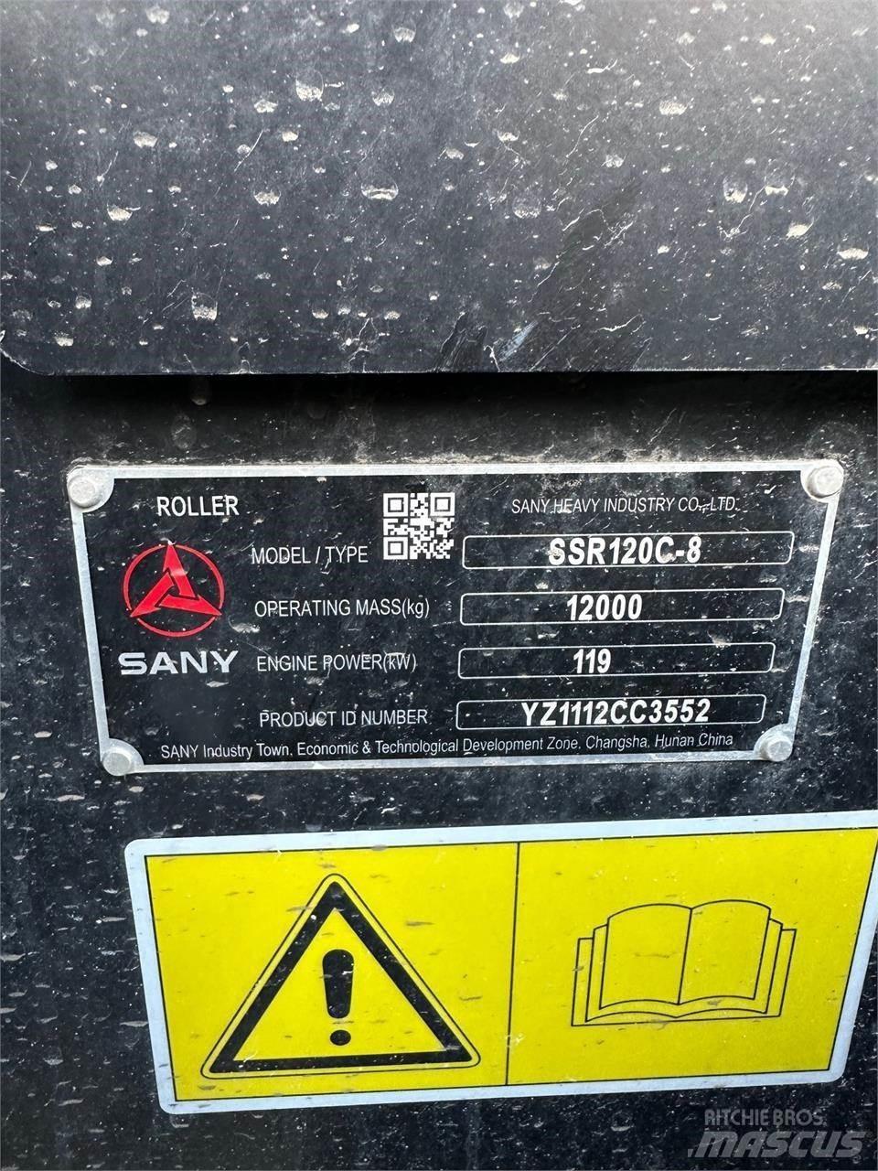Sany SSR120C-8 Двойни барабанни ролки

