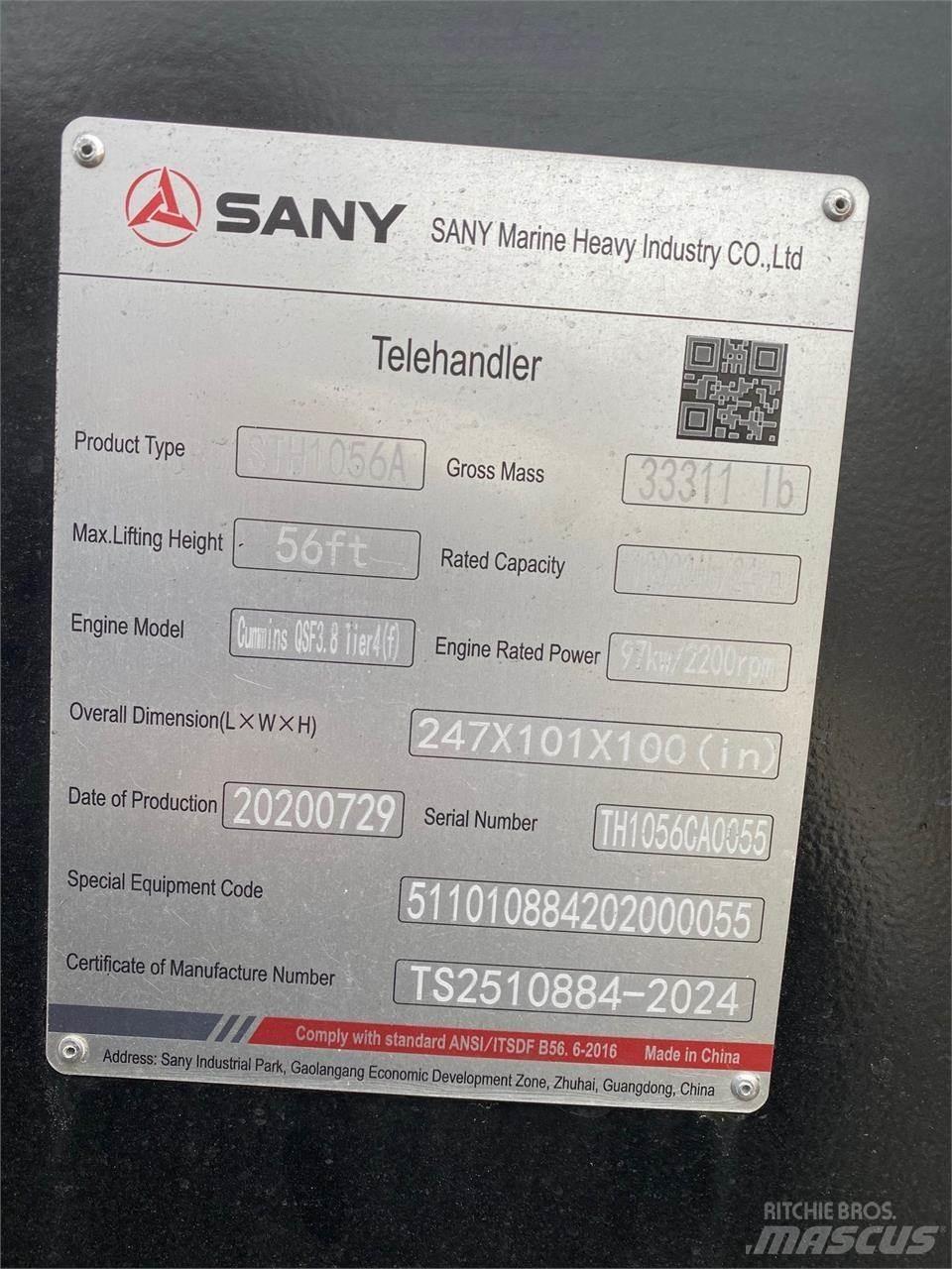 Sany STH1056A Телескопични товарачи
