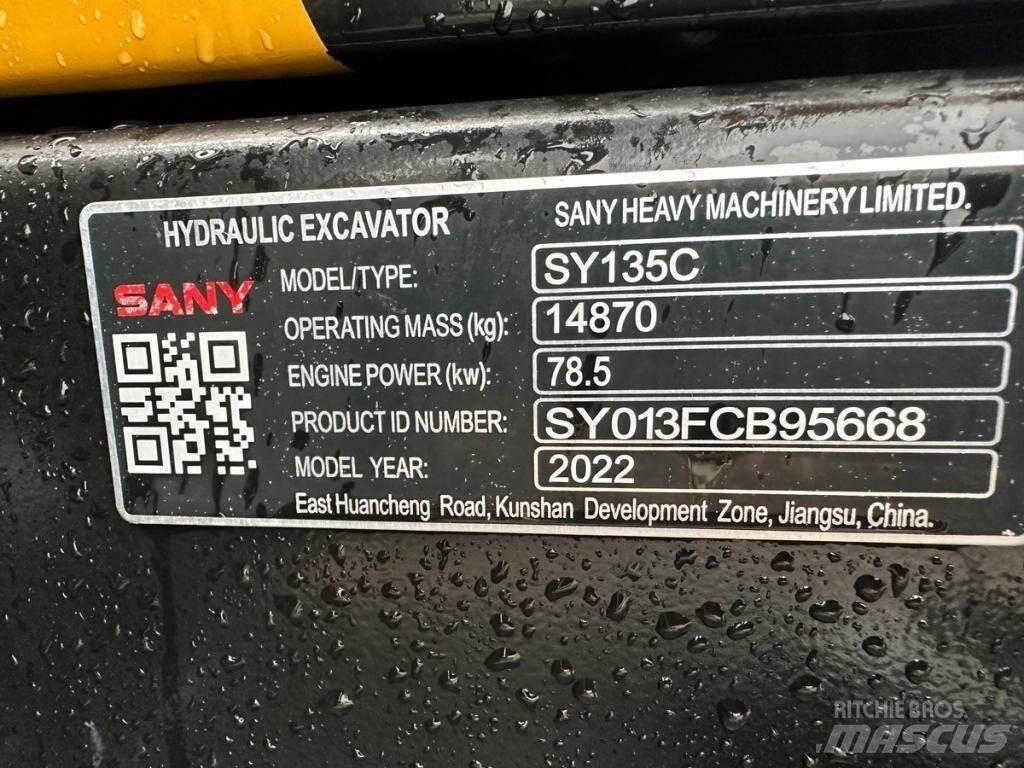 Sany SY135C Верижен екскаватор
