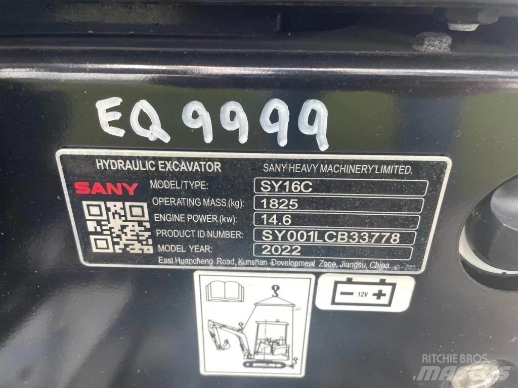 Sany SY16C Мини екскаватори < 7 т