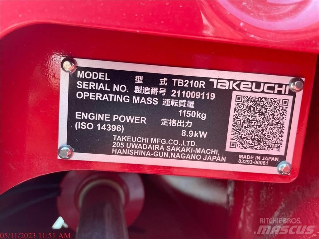 Takeuchi TB210R Мини екскаватори < 7 т