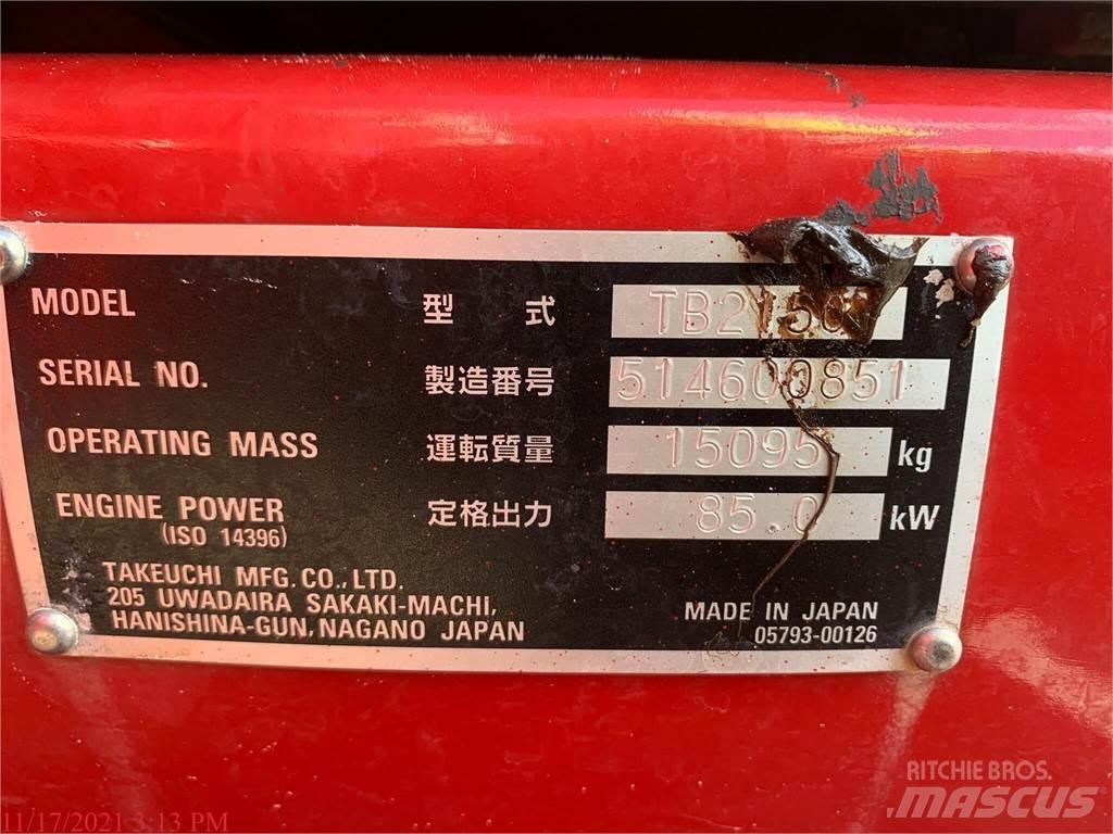 Takeuchi TB2150 Верижен екскаватор