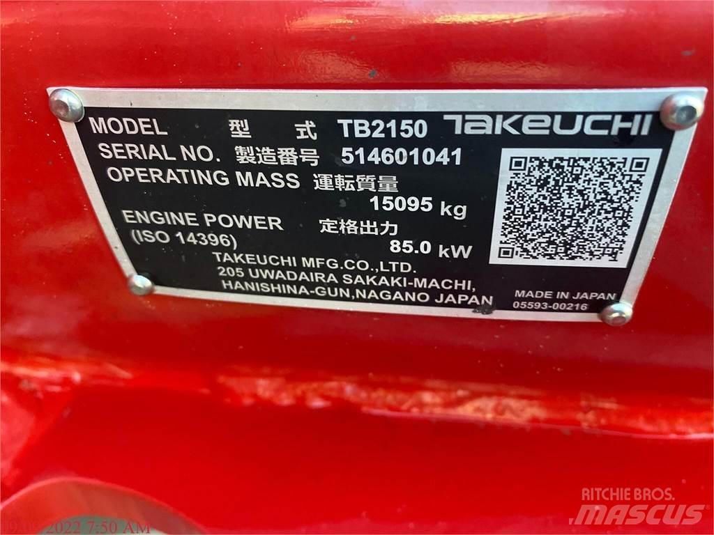 Takeuchi TB2150 Верижен екскаватор