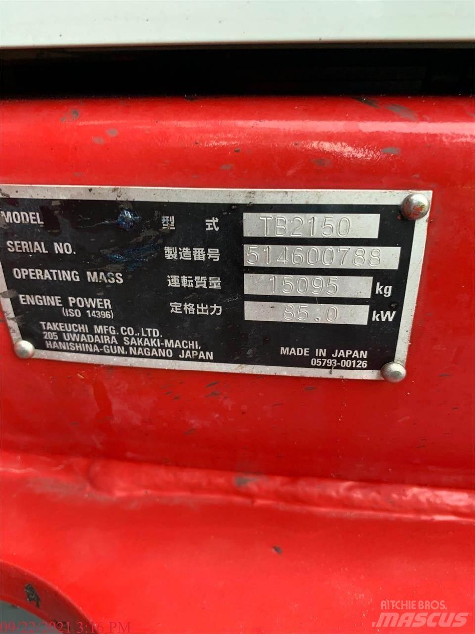Takeuchi TB2150 Верижен екскаватор
