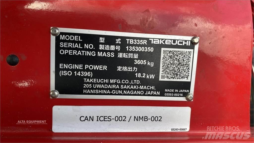 Takeuchi TB335R Мини екскаватори < 7 т