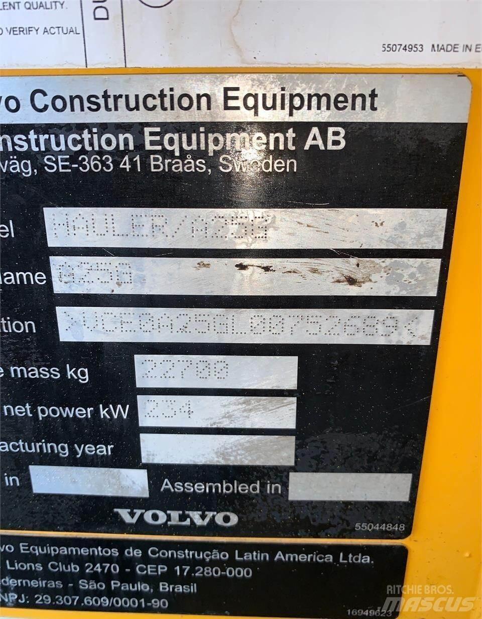 Volvo A25G Дъмпери/моторни превозни средства