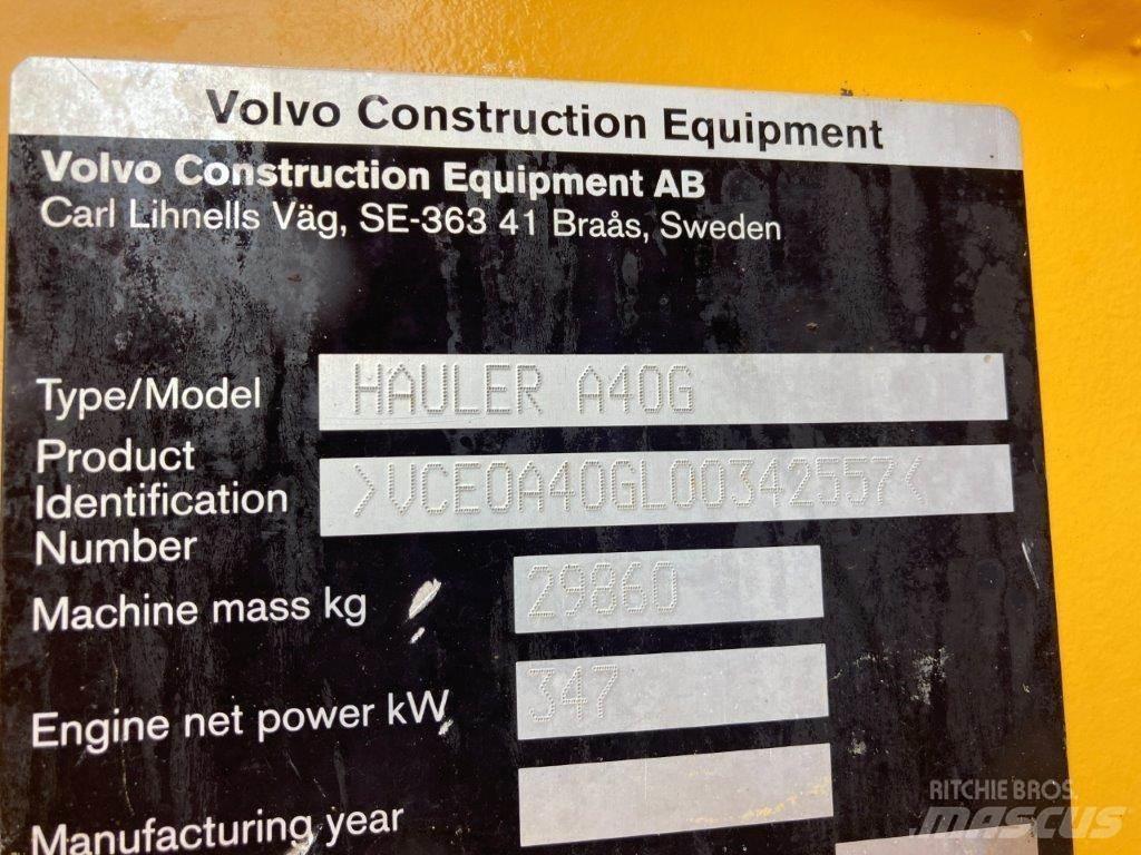 Volvo A40G Дъмпери/моторни превозни средства