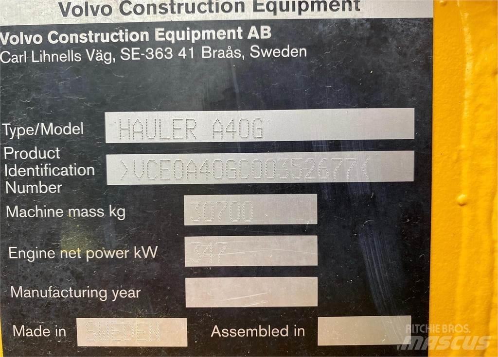 Volvo A40G Дъмпери/моторни превозни средства
