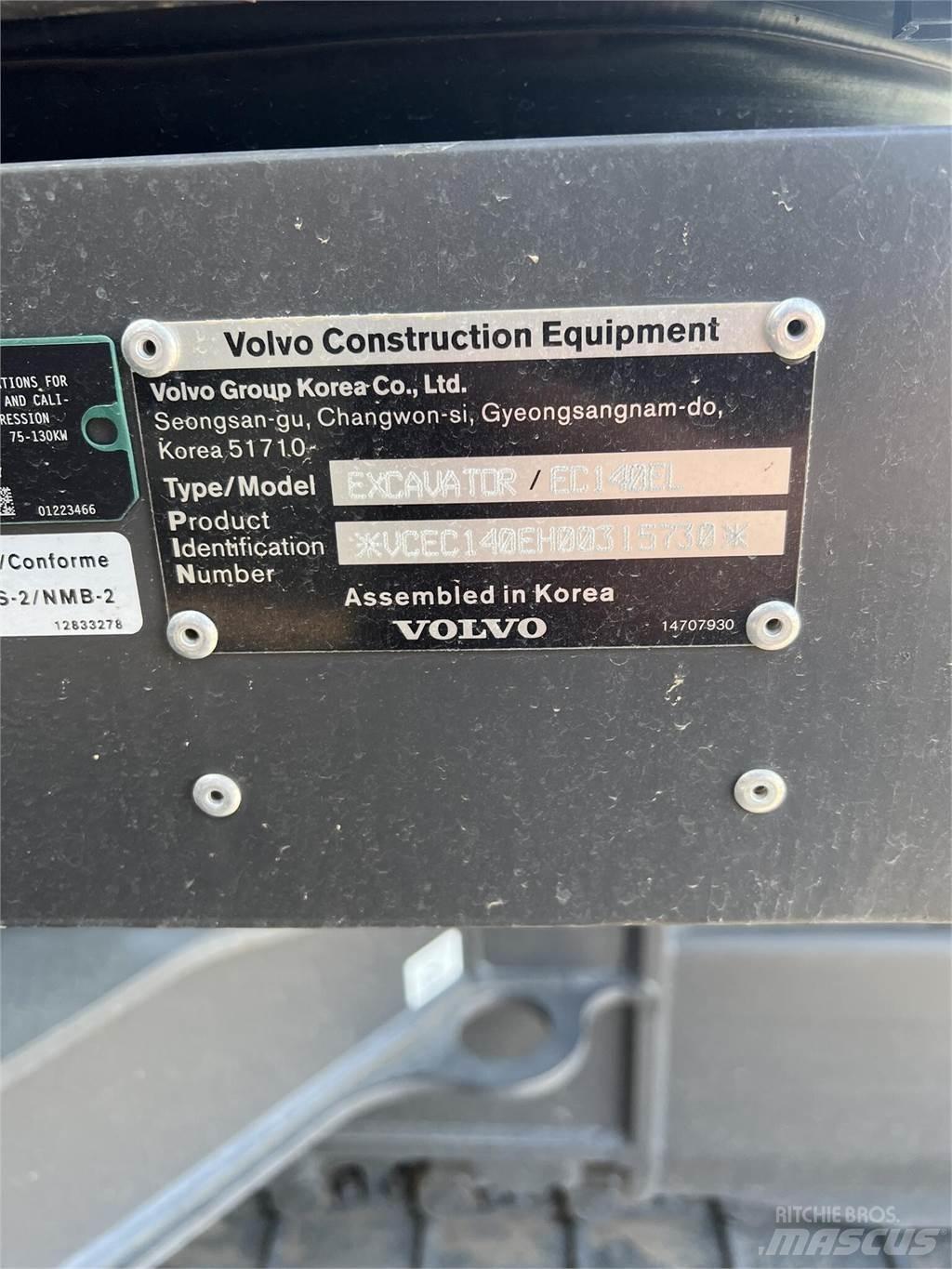 Volvo EC140EL Верижен екскаватор