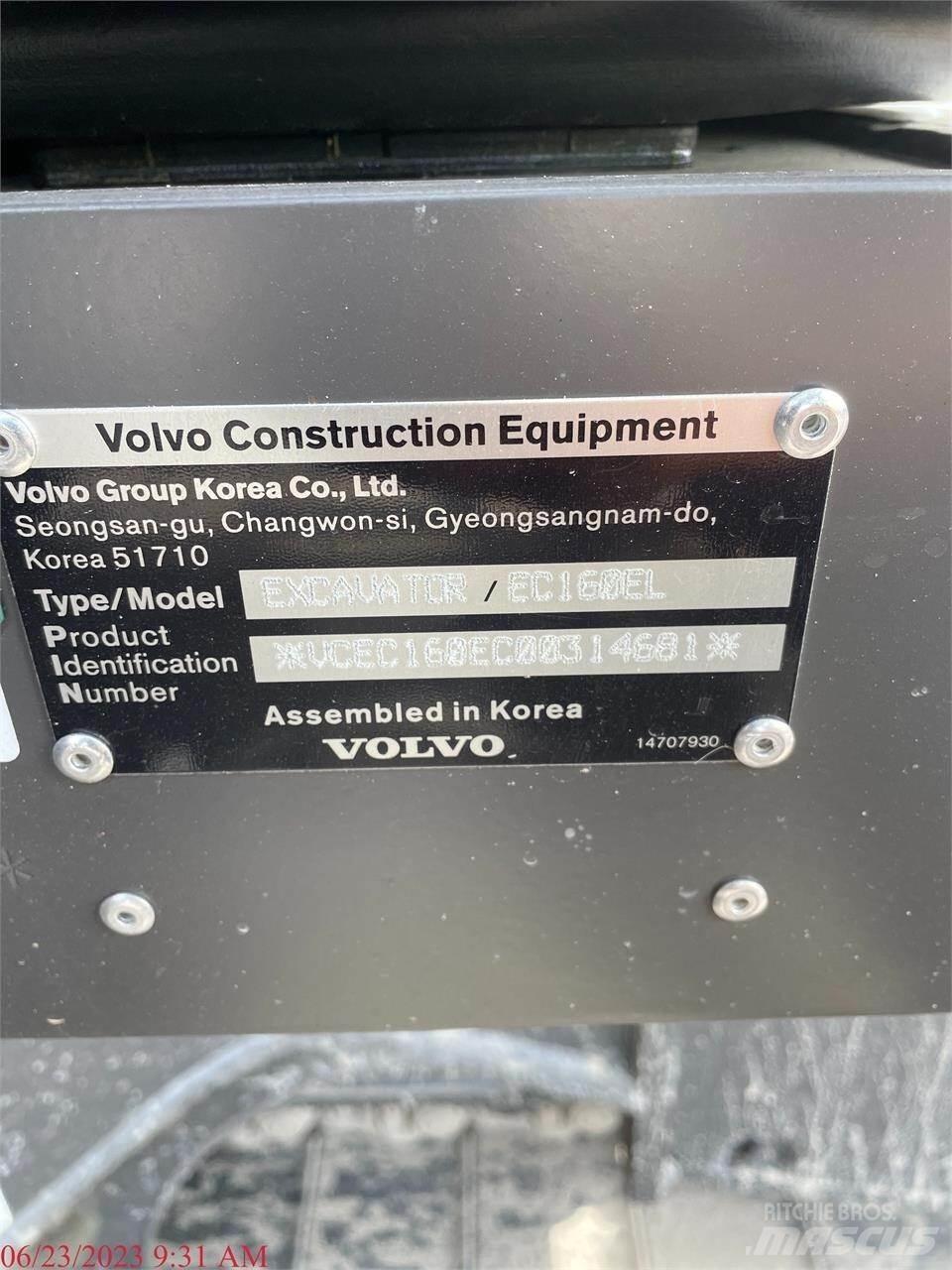 Volvo EC160EL Верижен екскаватор