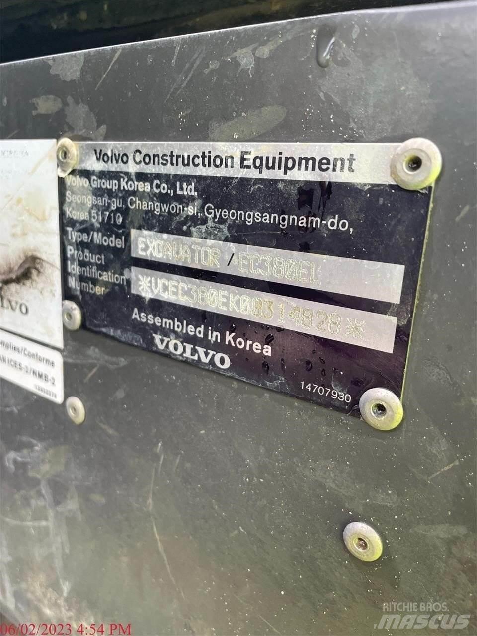Volvo EC380EL Верижен екскаватор