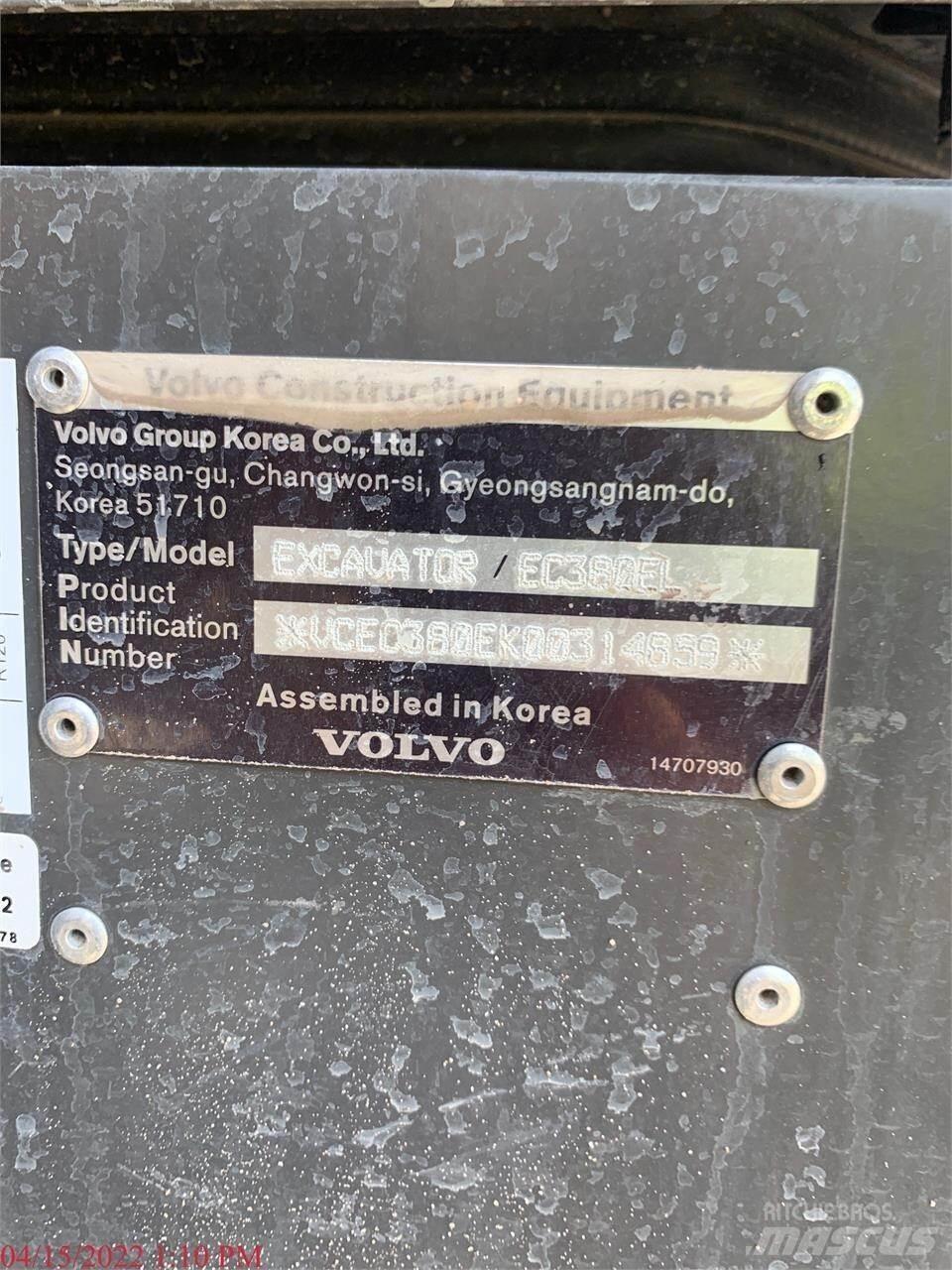 Volvo EC380EL Верижен екскаватор