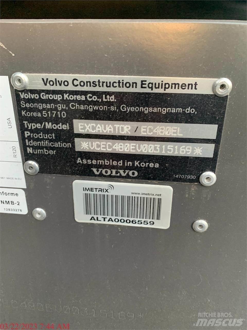 Volvo EC480EL Верижен екскаватор