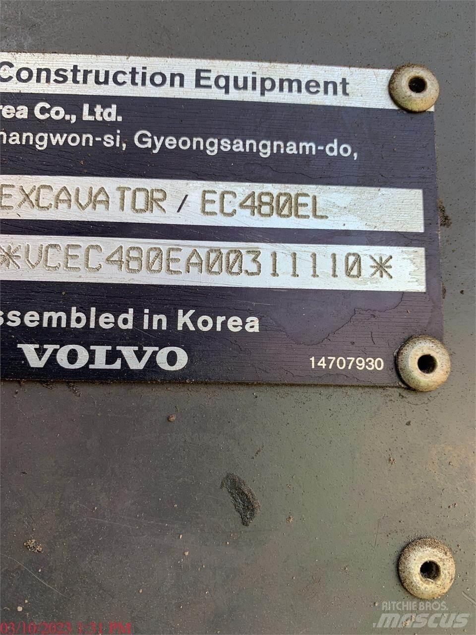Volvo EC480EL Верижен екскаватор