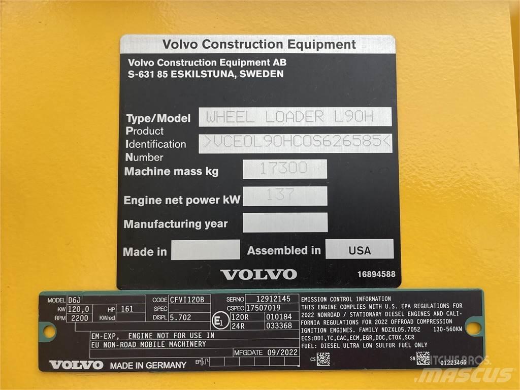 Volvo L90H Колесни товарачи