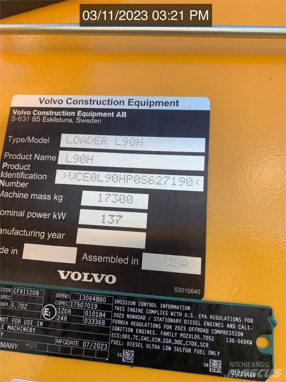 Volvo L90H Колесни товарачи