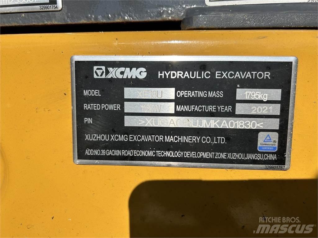 XCMG XE18U Мини екскаватори < 7 т