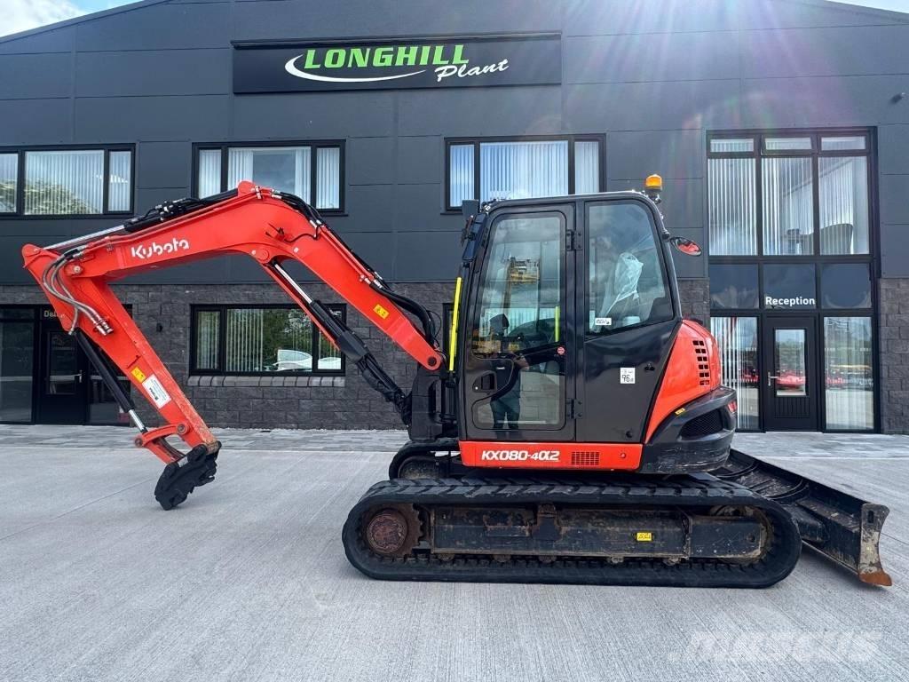 Kubota KX 080-4 Средни екскаватори 7т - 12т