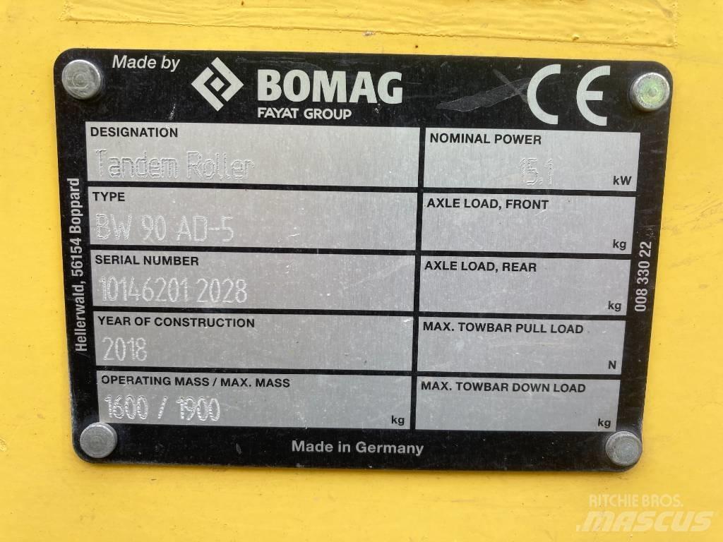 Bomag BW 90 AD-5 Двойни барабанни ролки
