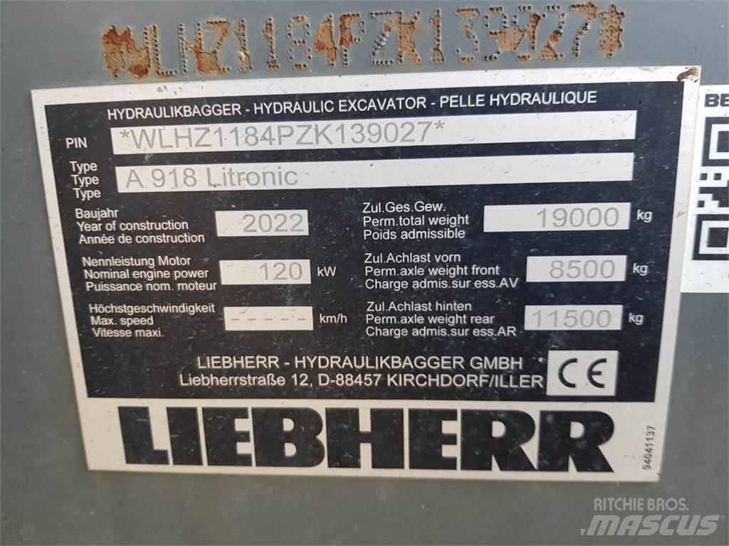 Liebherr A918 Колесни екскаватори