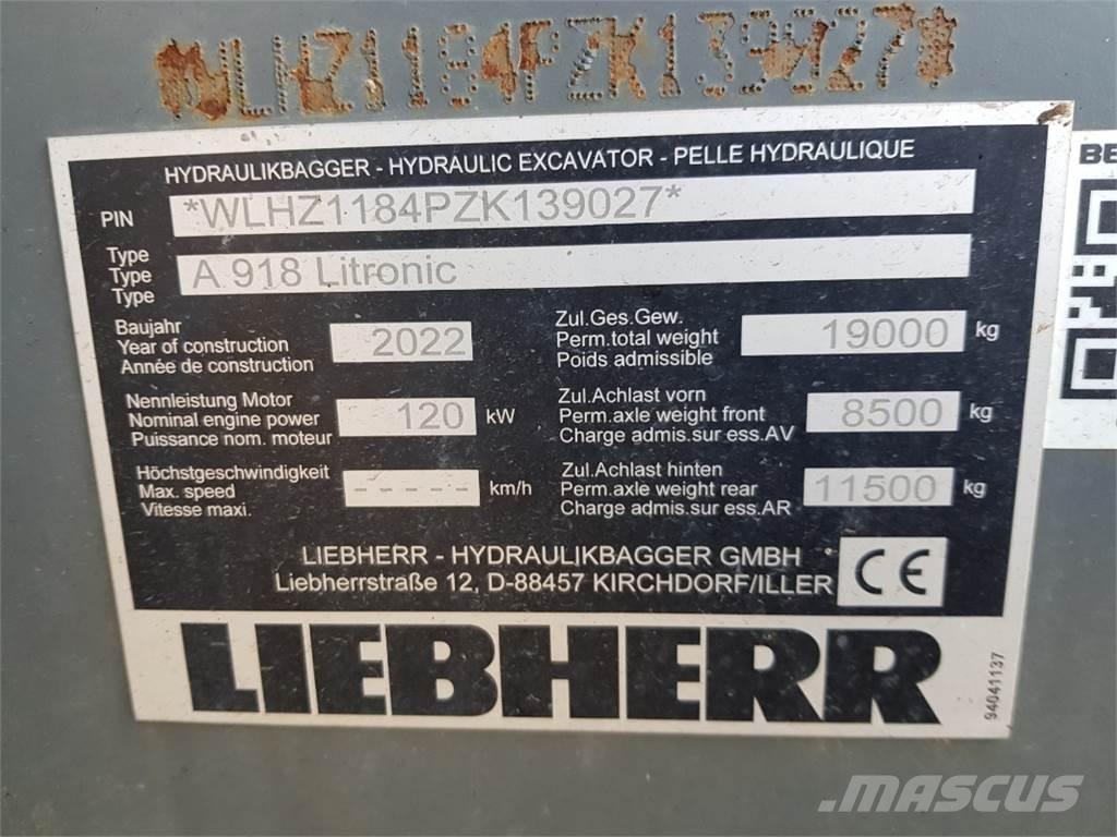 Liebherr A918 Колесни екскаватори
