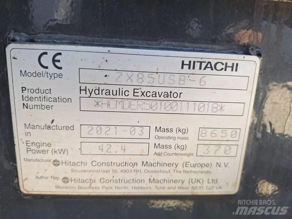 Hitachi ZX85USB-6 Средни екскаватори 7т - 12т