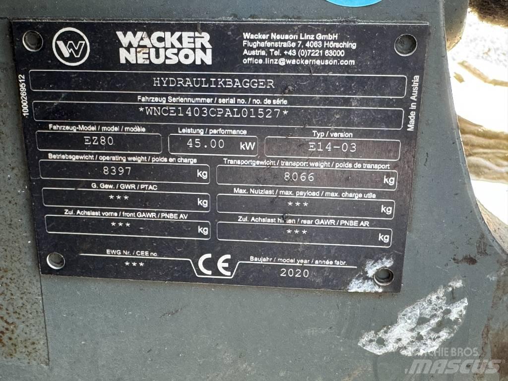 Wacker Neuson EZ80 Верижен екскаватор