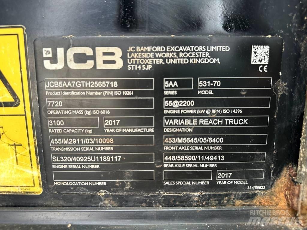 JCB 531-70 Телескопични товарачи