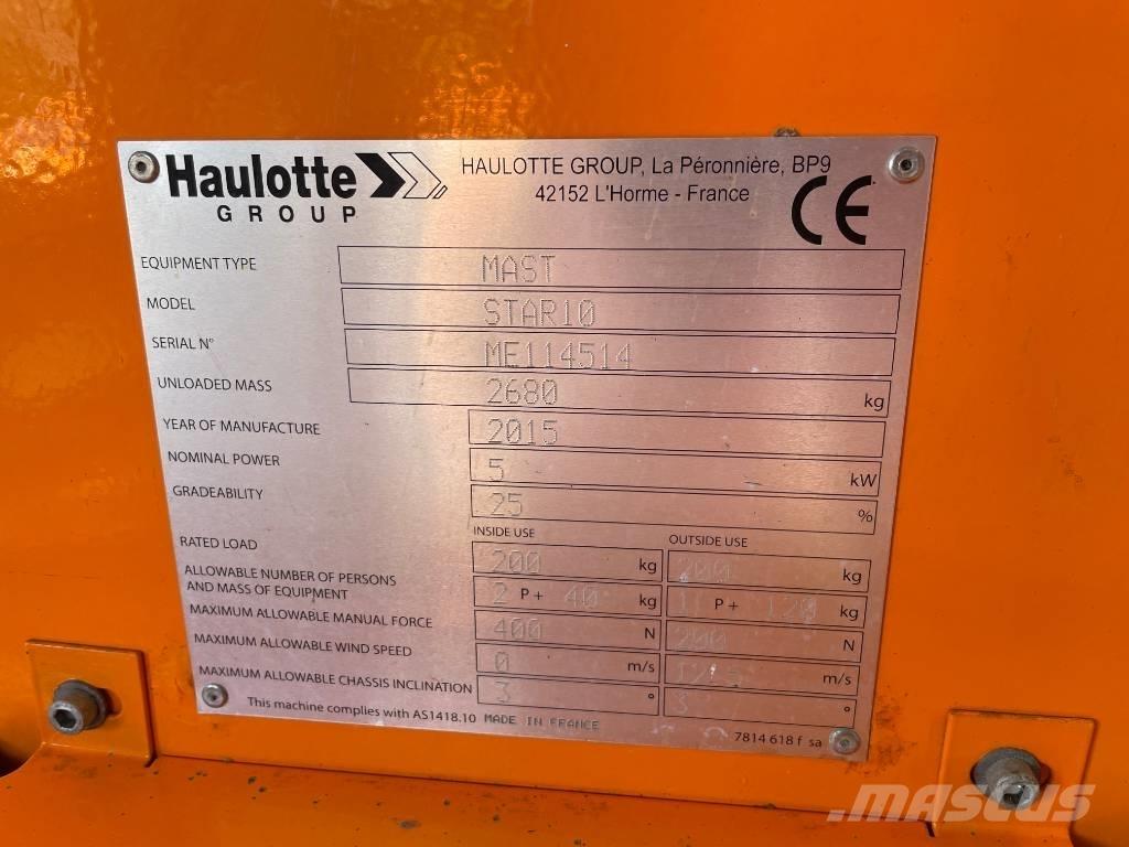 Haulotte Star 10 Вертикални мачтови повдигачи
