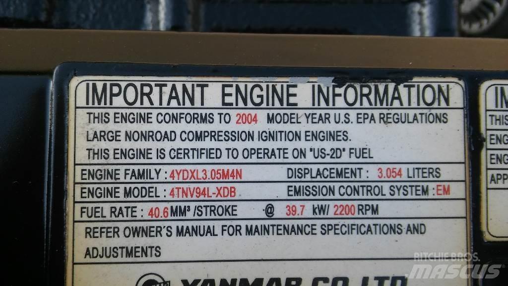 Yanmar 4TNV94L-XDB Мини екскаватори < 7 т