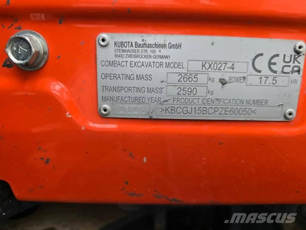 Kubota KX 027-4 Верижен екскаватор