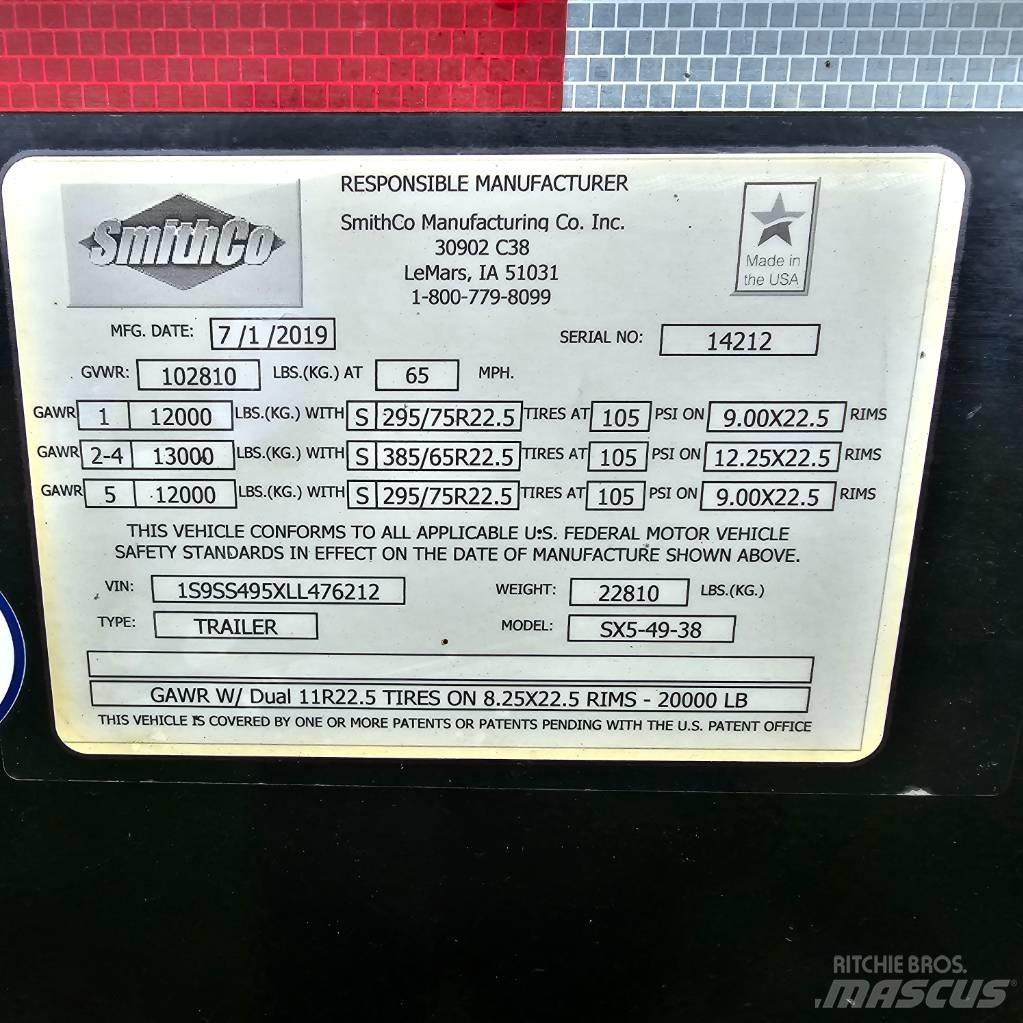 SmithCo SX5-49-38 Самосвали