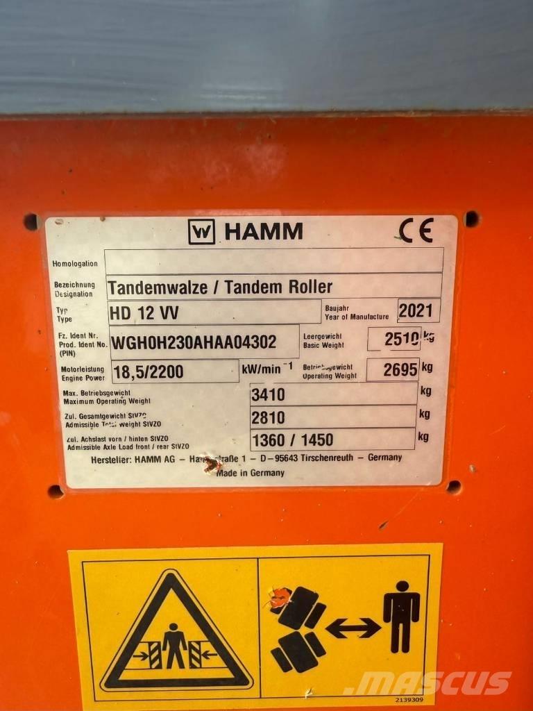Hamm HD 12 Двойни барабанни ролки
