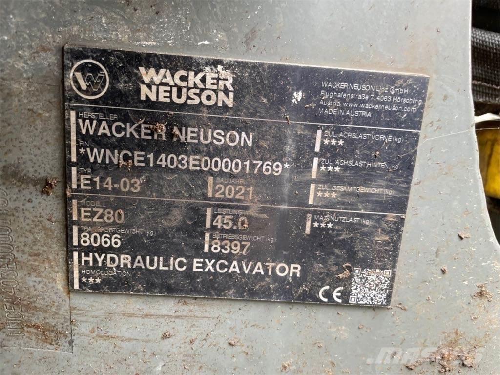 Wacker Neuson EZ80 Верижен екскаватор