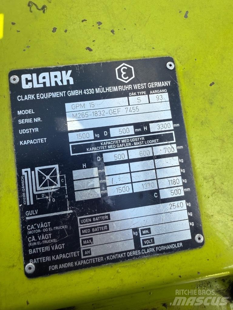 Clark GCM15 Камиони с АГУ
