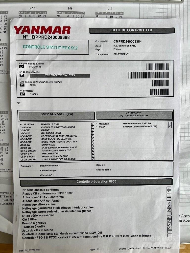Yanmar SV 22 Мини екскаватори < 7 т