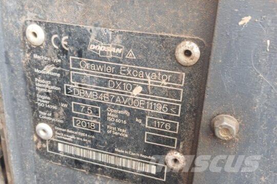 Develon DX 10 Z Мини екскаватори < 7 т