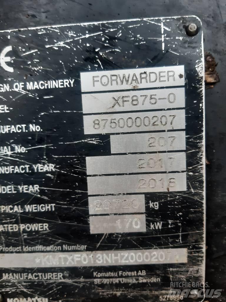 Komatsu 875 Форуардери