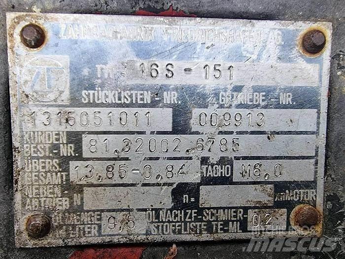 ZF 16 S 151 Транспорт - Други