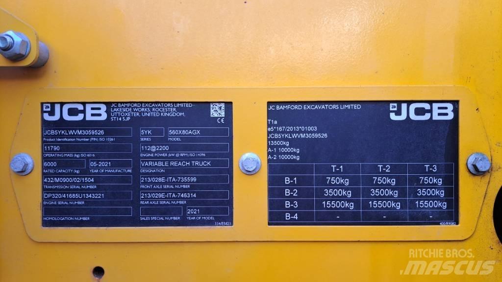 JCB 560-80 Agri Xtra Телескопични товарачи за селското стопанство